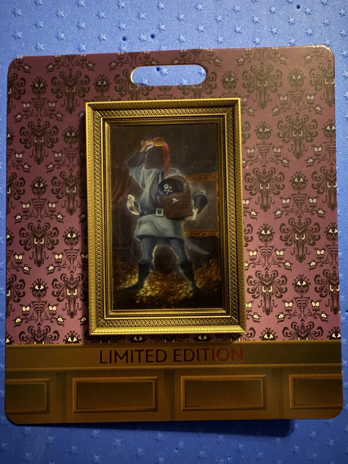 WDI The Haunted Mansion Parlor Lenticular Portrait The Pirate LE 400 Disney Pin