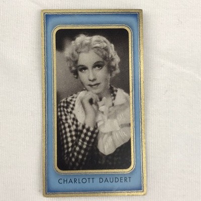 Charlott Daudert Tobacco Cigarette Card German 30s Film Stars Bunte Filmbilder