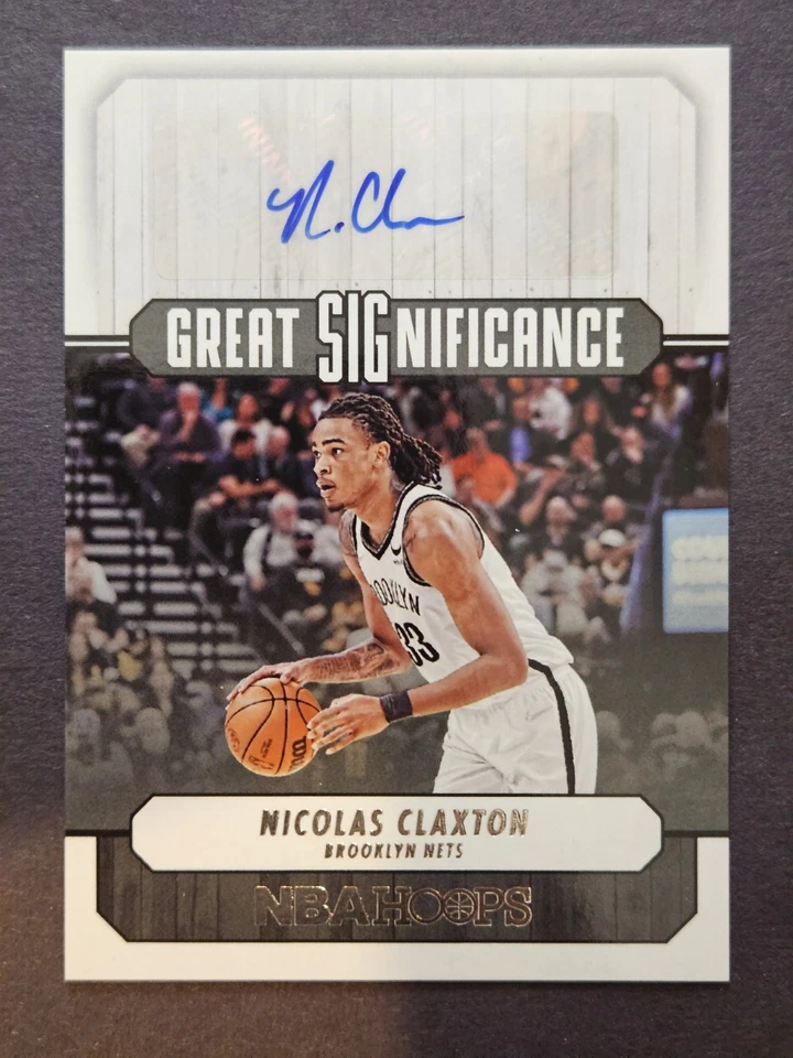 2022-23 Panini NBA Hoops Great Significance Nicolas Claxton #GS-NCX Autograph - Image 4 of 4