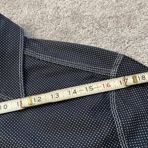 Freenote Cloth San Juan Capistrano Polka Dot Navy Work Shirt 100% Cotton Small S - Picture 12 of 14