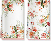 Sommer Blumen GeschirrtüCher Mikrofaser 2Er-Set 40 X 60 Cm | Mikrofaser-Geschirr
