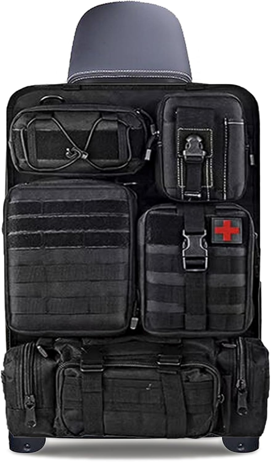 Organizer Sedile Posteriore Tattico 5 Borse: Qualità Militare per la Tua Auto