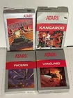 Atari 2600 lot 4 boxed Battlezone Kangaroo Phoenix Vanguard NTSC tested