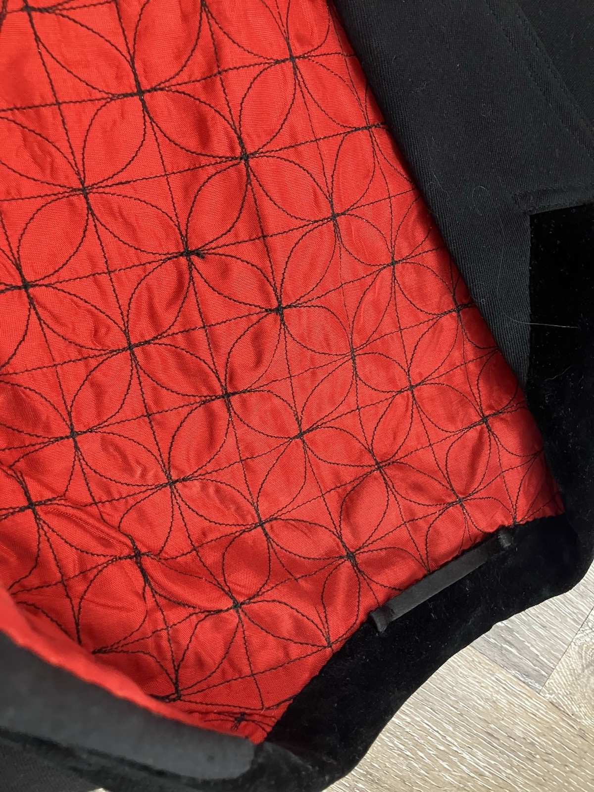 Vintage Structured Jacket Braided Frog Closures Q… - image 8