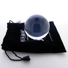 Clear UV Transparent Acrylic contact Juggling ball 50mm 85g  Protective Pouch