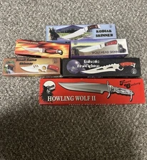 Hunting Knife Lot Chipaway Cutlery Frost Cutlery Skinning Knives