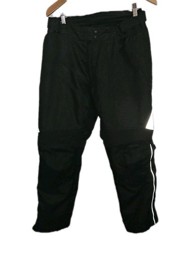 Tourmaster Women's Venture Black Motorcycle Pants Sz Small 8-10 Padded Hip Knee - Picture 4 of 11