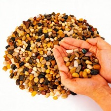 NEW 5-lb Decorative Pebbles 3/8" Pea Gravel for Indoor Plants Aquariums US