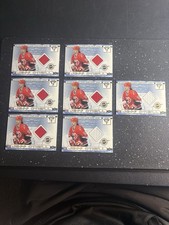 Jeff O’Neill Erik Cole 2001-02 Pacific Titanium Hockey Patch #62 NHL Hurricanes