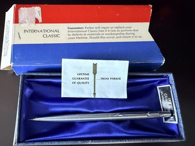 Parker Jotter Stainless Steel mechanical pencil only made in USA vintage pencil 
