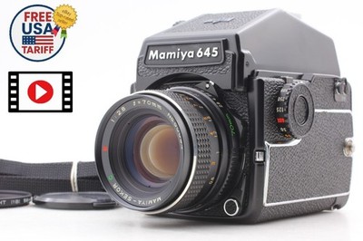 Lesen【Exc+5】Mamiya M645 1000S PD Finder Sekor C E 70mm f2.8 Objektiv aus...