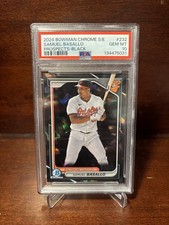 2024 Bowman Chrome Sapphire #232 Samuel Basallo Black /10 PSA 10