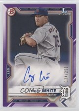 2021 Bowman Paper Prospect Purple Border 134/250 Colby White #PAPR-CW Auto 5w7