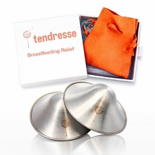 Tendresse Pure Silver Nursing Cups Nipple Pain Relief Protection Breastfeeding