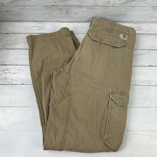 Carhartt Force Cargo Pants Mens 34x34 Brown utility Workwear grunge Casual