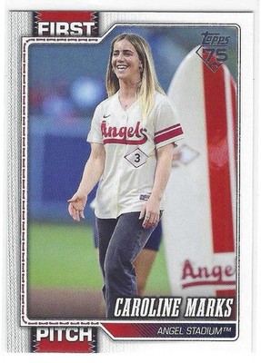 Caroline Marks 2026 Topps First Pitch #FP3 Los Angeles Angels
