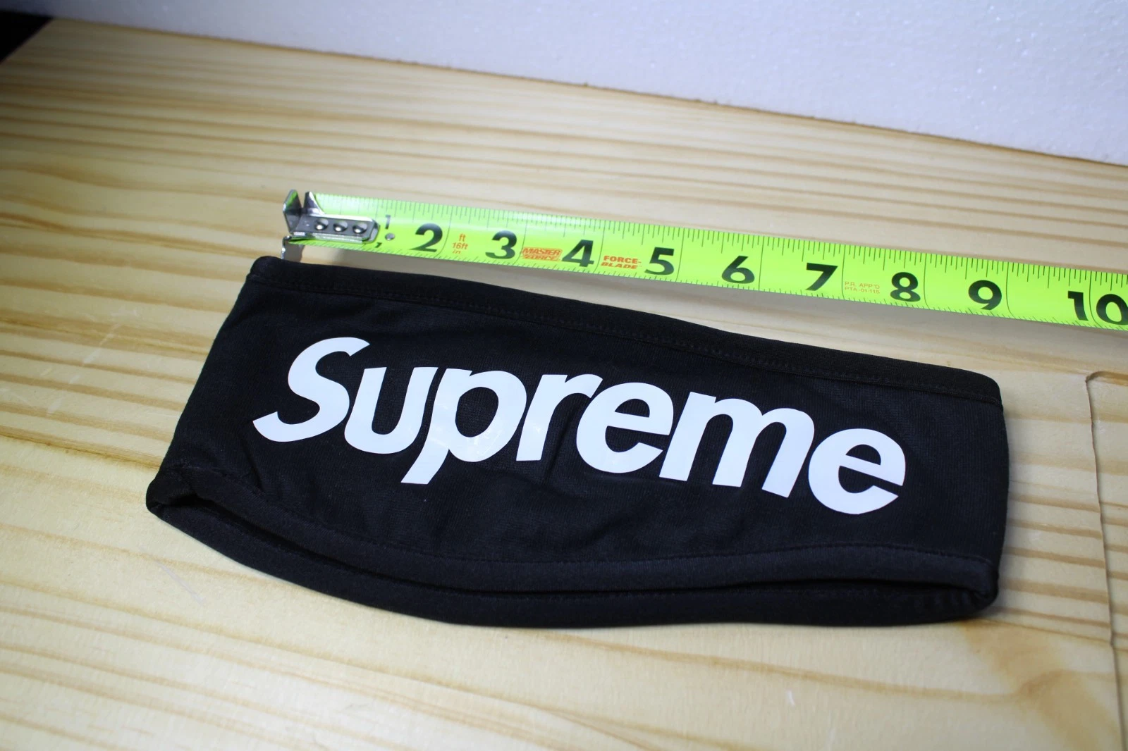 Supreme fleece headband w/ black white box logo FW13 collection.
