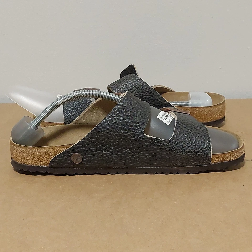 Sandalias de cuero natural BIRKENSTOCK Arizona en negro talla M11 EU 44 Foto 3 de 4