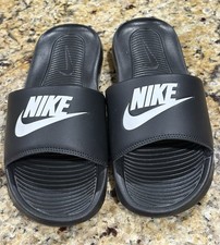 Nike Victori One Men Black White Slides Sandals CN9675 002 Athletic Sports SZ 7