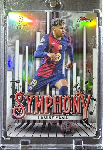 Lamine Yamal RARE ROOKIE REFRACTOR INVESTMENT CARD SSP TOPPS CHROME ROY MINT