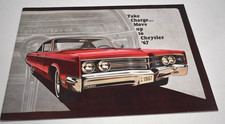 Vtg. 1967 Chrysler Auto Dealer Sales Large Booklet Brochure - All Models