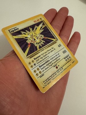 Pokemon Karte Zapdos Base Set 16/102 Holo Rare TCG Deutsch