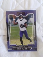 2021 Panini Playbook - Lamar Jackson #7 Purple Color Match