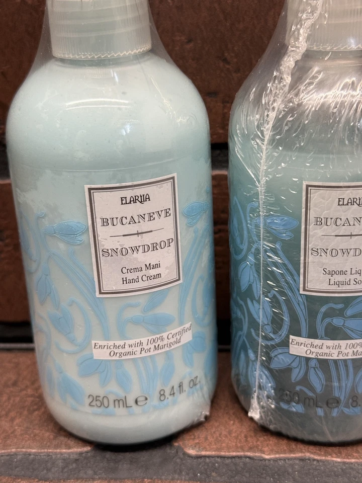 Lote de jabón líquido Snowdrop Perlier Elariia Bucaneve 8,4 oz (2) crema de manos 8,4 fl Foto 2 de 4