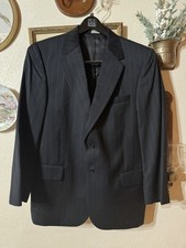 JoS A Banks Navy Blue striped Two Piece Suit 42S Pants 33/29 EXCELLENT CONDITION