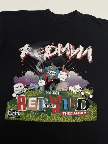 Redman Red Gone Wild Wu Tang Clan Rap Album Music Pr Vintage vintage concert t-shirt, vintage, size XL, single stitch, B+ condition