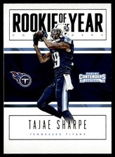 2016 Panini Contenders Rookie of the Year Tajae Sharpe Rookie Tennessee Titans