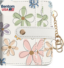 Women Wallet, RFID Blocking Bifold PU Leather Wallet, Small Slim Compact Purse w