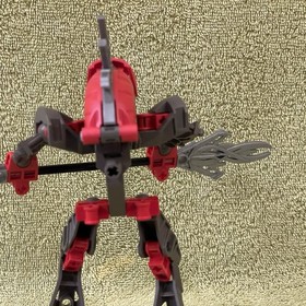 LEGO Bionicle - 8592 - Red Rahkshi - &ldquo; TURAHK &ldquo; Complete Build Except NO Kraata