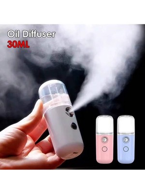 USB Mist Facial Sprayer  Humidifier Rechargeable Nebulizer Face Steamer Moisturi