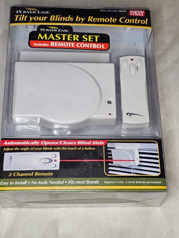 6May27_2   Power Ease Remote Blind Tilt Add On Set White 10014 New Expansion Kit