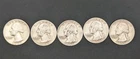 New ListingLot of 5 - 1957 Washington Silver Quarters | 90% Silver | 100% Authentic