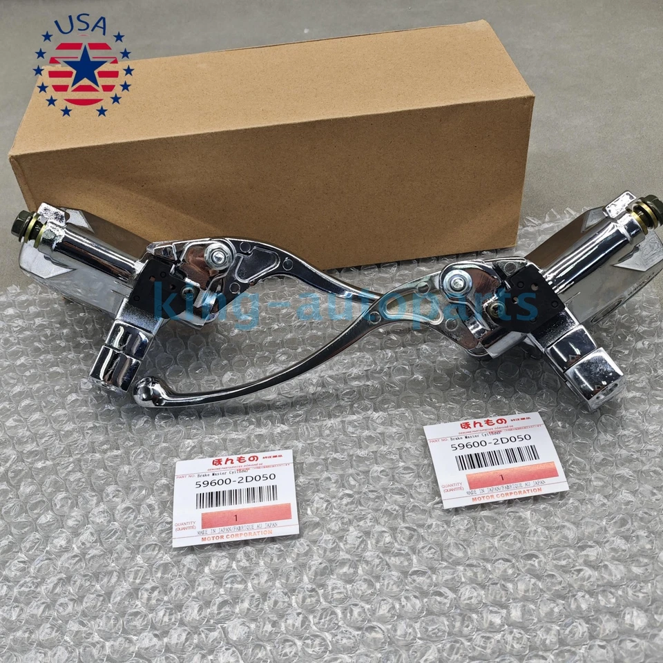 New !Chrome Brake Master Cylinder Clutch Levers For Suzuki Intruder 800 1400 Foto 3 de 4