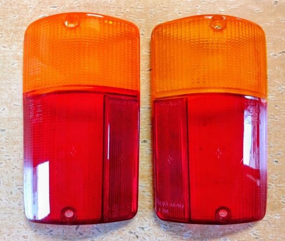 2 Cabochons de feux arrières Fiat 126 Bis VERALUX résout plastique terni éclairage faible 1987