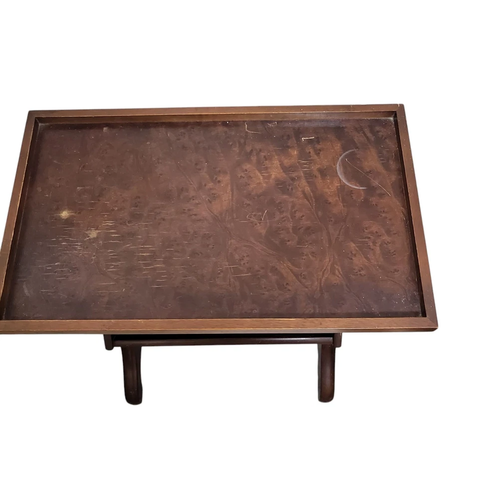 Vintage Mahogany Magazine Rack Stand Side Table Height 57cm - Image 2 of 4