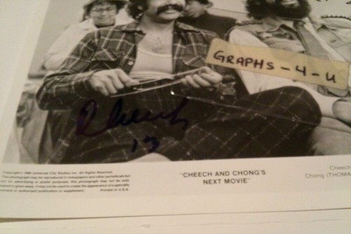 Cheech and Chong Signed Tommy Chong Cheech Marin Autograph COA X proof - Bild 4 von 4