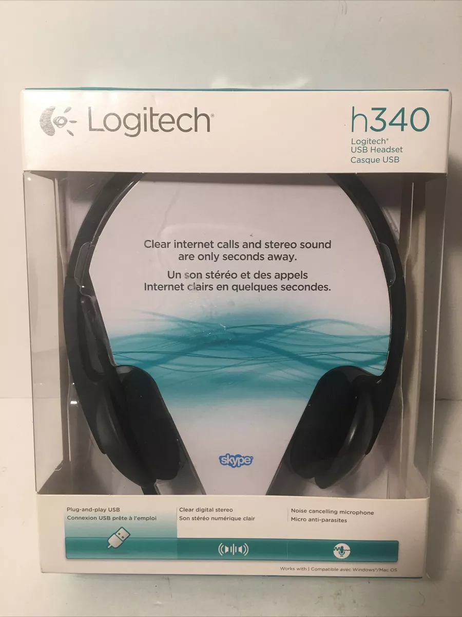 Stereo USB Headset with Microphone H340 - Logitech 