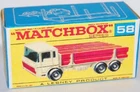 Matchbox Lesney 58  DAF Girder Truck Empty Repro E Style Box