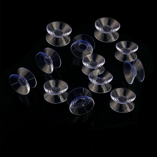 20,30,35,50mm Double Sided Suction Cups Clear Plastic Rubber Window Suckers Hot- - Imagen 7 de 17