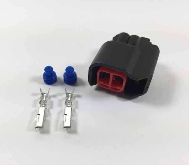 Set of 6 EV6 EV14 USCAR Fuel Injector Connector Kit with Terminals and
