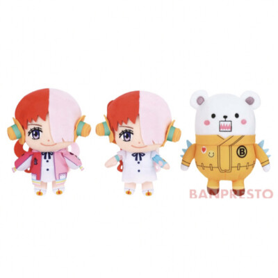 ONE PIECE FILM RED Uta & Bepo Plush Doll Mascot set of 3 Banpresto