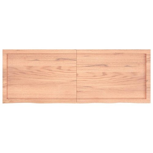 Nature's Legacy: Oak-Inspired Light Brown Treated Solid Wood Table Top - Picture 4 of 9
