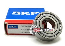 SKF 6002 ZZ/C3 GJN BALL BEARING, METAL SHIELDED 40 to 150  C 15x32x9mm