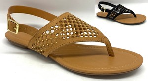 Cutout Studded Thong Sandal Flat w/ Strap #Takeme-s | eBay