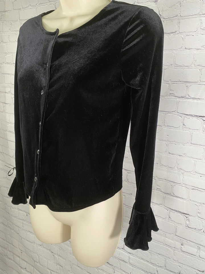 Cárdigan Suéter Circo Niñas Negro Juniors Manga Acampanada Abotonada L 10/12 Foto 3 de 4