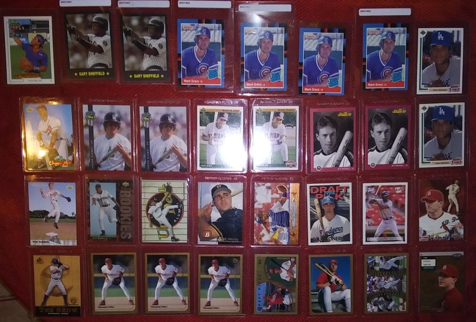 MLB STAR RC HOF 1990 ¡LOTE DE 32! ¡ALTO GRADO! C/P. MARTINEZ RC'S, C. JONES ++ Foto 3 de 4